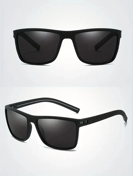 3806 Black 58 Olivier Philippe Polarize Güneş Gözlüğü - Resim 7