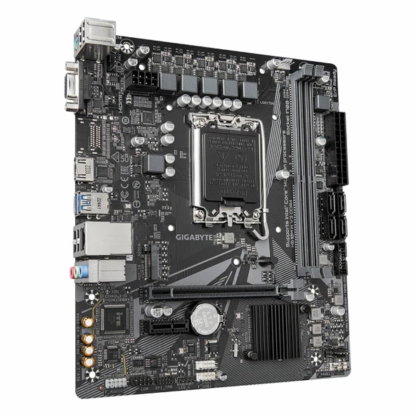 Gigabyte H610M H V3 DDR4 (3200MHz)OC M.2 VGA/HDMI PCIe 4.0 1700P mATX Anakart - Resim 3