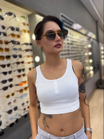 CUBA Brows/Green 55  Juliano Güneş Gözlüğü - Resim 2