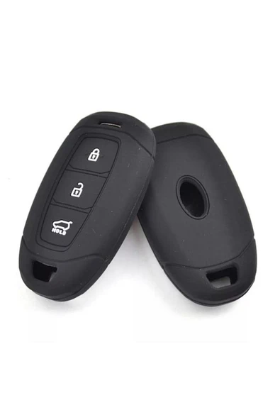 Kona I30 Ix35 Elentra Accent Sante Fe Anahtar Kılıfı Siyah Anahtarsız Çalıştırma - Resim 2