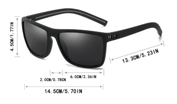 3806 Black 58 Olivier Philippe Polarize Güneş Gözlüğü - Resim 6