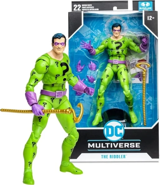 McFarlane Toys - DC Multiverse The Riddler 18 cm Aksiyon Figürü - Resim 9