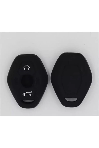 Bmw X3 X5 E38 E39 E46 E83 M5 325i Silikon Anahtar Koruma Kılıfı Siyah Renk - Resim 2