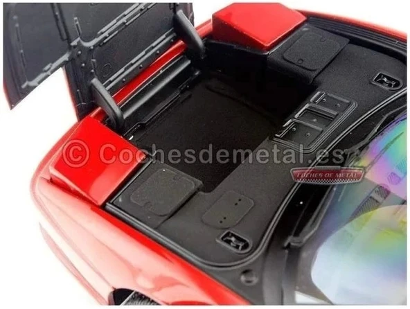 Hotwheels Elite 1:18 Ölçekli Ferrari F355 Kırmızı Araba - 8