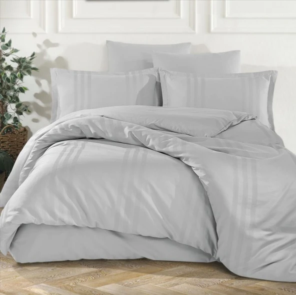 Clasy Melkor Çift Kişilik Ranforce Nevresim Takımı V7 A.Gri ürün görseli