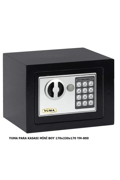 Yuma Para Kasası Şifreli Anahtarlı Mini Boy Ym-800 - 1