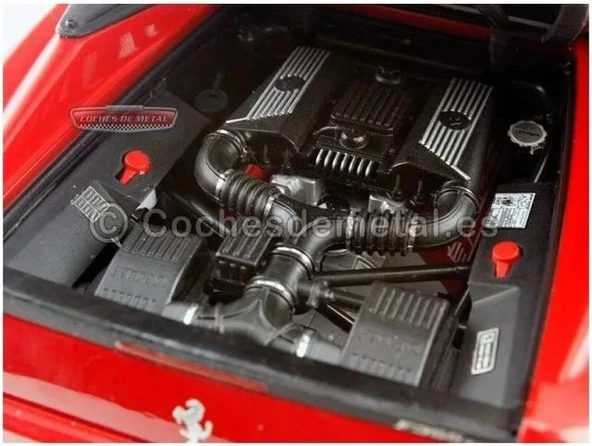 Hotwheels Elite 1:18 Ölçekli Ferrari F355 Kırmızı Araba - 4