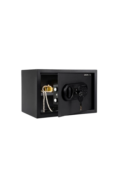 Doras Elektronik Şifreli Ve Anahtarlı Çelik Kasa, 25 Serisi Ev Ve Otel Tipi - Resim 3