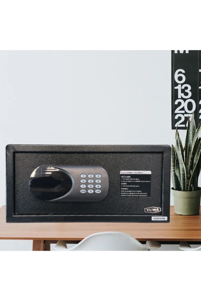 Yuma Ym-802-M Elektronik Şifreli Ve Anahtarlı Çelik Kasa - Resim 3