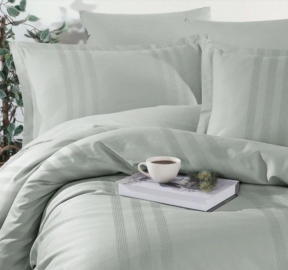 Clasy Melkor Çift Kişilik Ranforce Nevresim Takımı V9 Adaçayı - Resim 2