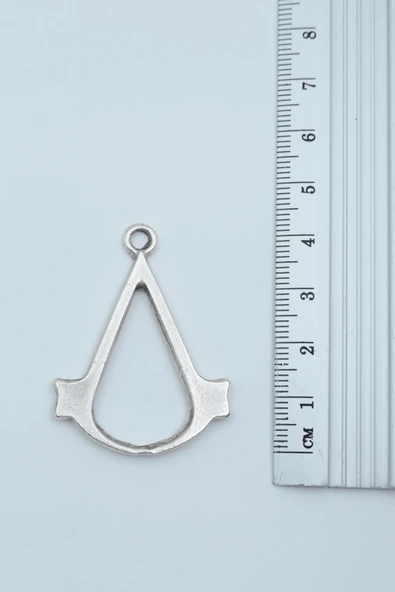 Assassin's Creed Gümüş Kaplama Örme Zincir Kolye - 3