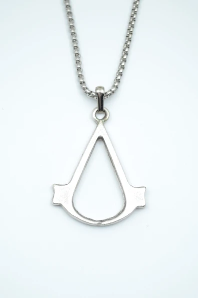 Assassin's Creed Gümüş Kaplama Örme Zincir Kolye