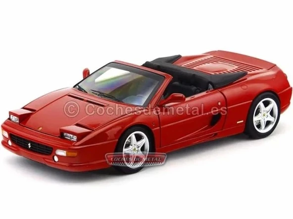 Hotwheels Elite 1:18 Ölçekli Ferrari F355 Kırmızı Araba - 1