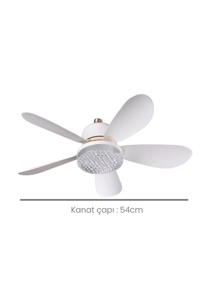 TAYTECH Tay-Tech Rbr Tavan Vantilatörlü Led Ampul, Kumandalı, 3 Renkli, Kademe Ayarlı - 2