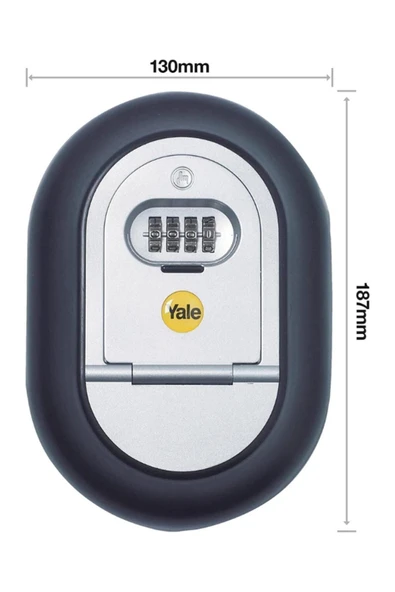 Yale kilit Bysbx Y500/187/1 Şifreli Anahtar Kutusu Dış Mekana Uygun Blsmx 1022830 - 2