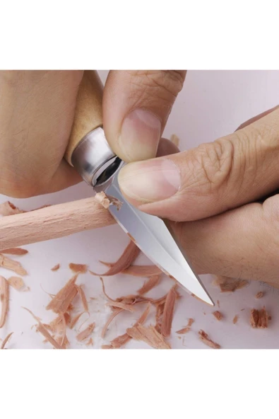 Rox Wood Wood 153184505 2 Parça Kaşık Oyma Ve Bıçak Seti - Resim 3