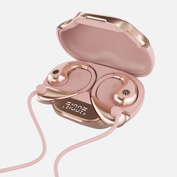 QASUL Çanta Şeklinde Kulak Kancası Tarzı Ses Kaçağı Olmadan Zarif Asılı Kordon  Kablosuz Kulaklık - 3