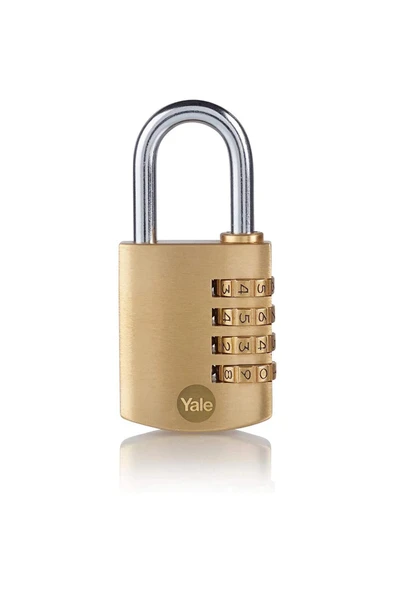 Yale 40 Mm Pirinç Şifreli Asma Kilit 4 Şifreli Asma Dolap Kilidi Y150B-40-130-1 - 1