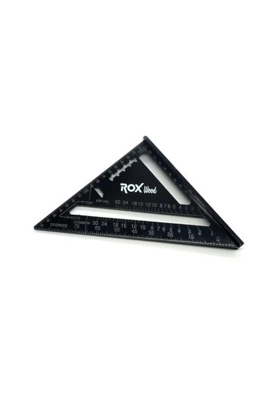 Rox Wood 0023 Alüminyum Üçgen Marangoz Gönye 175 Mm ürün görseli 1