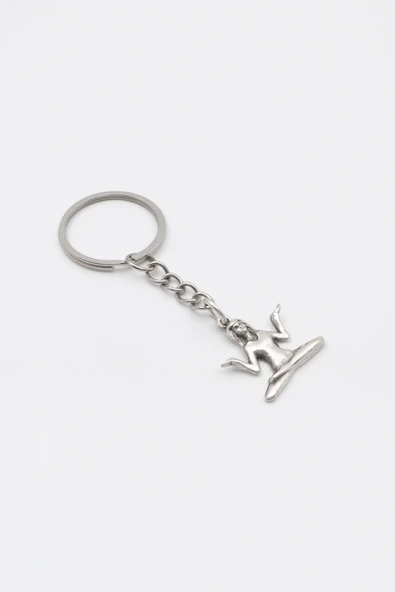 Meditasyon - Yoga - Ruhani - Anahtarlık - Antik Gümüş Kaplama - Kadın Erkek - 2