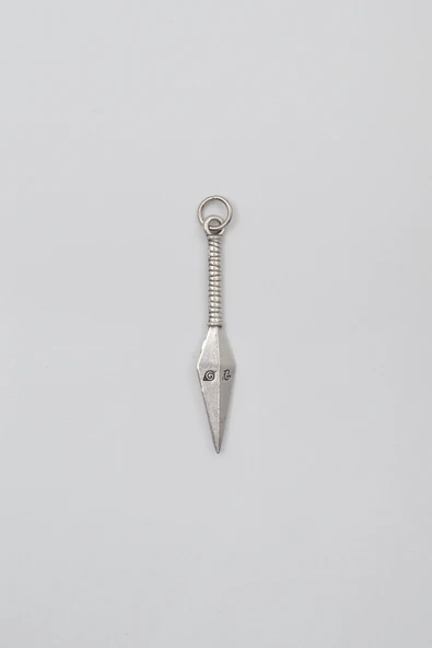 Anime Ninja Kunai Anahtarlık - Antik Gümüş Kaplama - Kadın Erkek - 3
