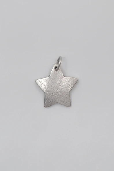 Yıldız Anahtarlık - Antik Gümüş Kaplama - Kadın Erkek - 3