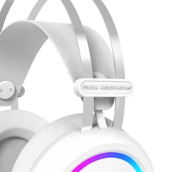 RAMPAGE STORMY BEYAZ USB 7.1 SURROUND OYUNCU KULAKLIK + MİKROFON RAMPAGE - 4