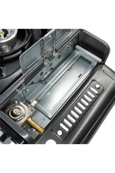 Rox Tekli Portatif Kamp Ocak, Rüzgarlıklı, Ekstra Gaz Girişli - Resim 5