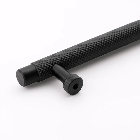 Martin Siyah Metal Kulp 128 mm Mobilya Çekmece Mutfak Dolabı Dolap Modern Kapak Kulpları Grip Desen - Resim 3