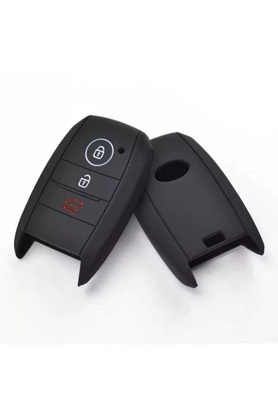 Kia Rio Ceed Soul Sportage Sorento Carens Picanto Silikon Anahtar Koruma Kılıfı Sustasız Model - Resim 3