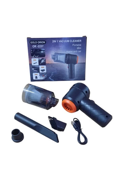 Gold Orion Pratik Şarjlı Mini El Süpürgesi Araba Ev Ofis İçinde Kullanım İmkanı ürün görseli 1