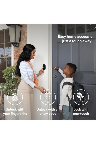 Yale Linus L2 Akıllı Kilit Seti - Gümüş Linus, Barel Ve Parmak İzli Tuş Takımı - Resim 7