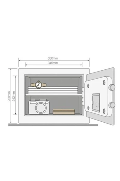 Yale Yseb/250/Eb1 -Yüksek Güvenlikli - Ev Tipi Kasa - - Resim 2