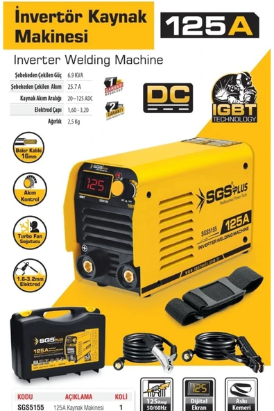 SGS İNVERTÖR KAYNAK MAKİNESİ 125 AMPER - 2