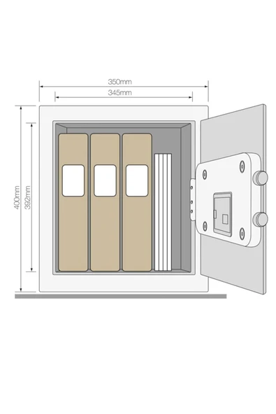 Yale Yüksek Güvenlikli Ofis Tipi Yseb 400 Eb1 Çelik Kasa - Resim 2