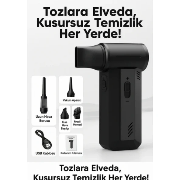 Ozmik F72 Şarjlı Kablosuz 40000 Mah Jet Hava Üfleyici Ev ve Araba Mangal Için - 6