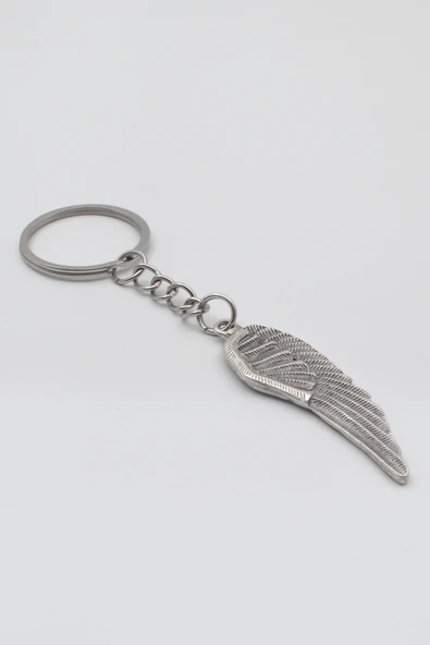 Melek Kanadı Anahtarlık - Antik Gümüş Kaplama - Kadın Erkek - 2