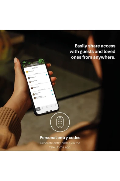 Yale Linus L2 Akıllı Kilit Seti - Gümüş Linus, Barel Ve Parmak İzli Tuş Takımı - Resim 6