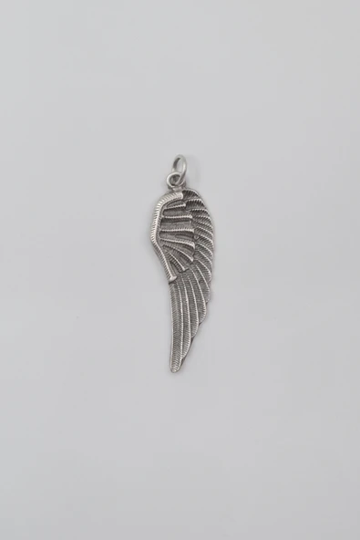 Melek Kanadı Anahtarlık - Antik Gümüş Kaplama - Kadın Erkek - 3