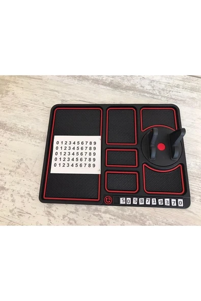 Araç Içi Kaydırmaz Ped Ve Organizatör Düzenleyici Telefon Başlıklı Ve Istege Bağlı Numaratörlü - Resim 5