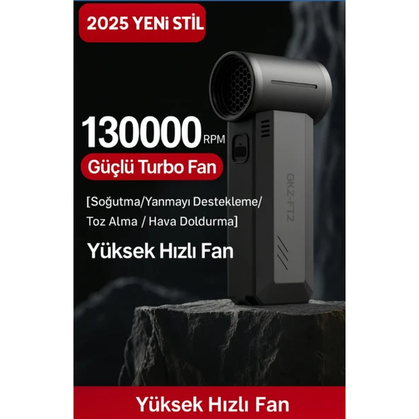 Ozmik F72 Şarjlı Kablosuz 40000 Mah Jet Hava Üfleyici Ev ve Araba Mangal Için - 5
