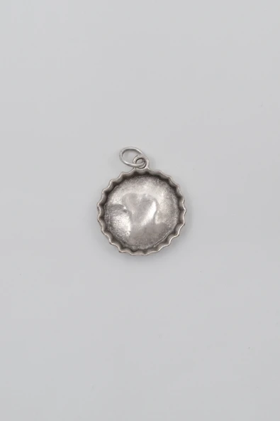 Retro Gazoz Kapağı Anahtarlık - Antik Gümüş Kaplama - Kadın Erkek - 3