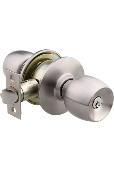 Yale Mat Saten 60-70 Mm Ayarlanabilir Topuzlu Giriş Tipi Kilit (40-Cybr-578A-Et-3111) ürün görseli 1