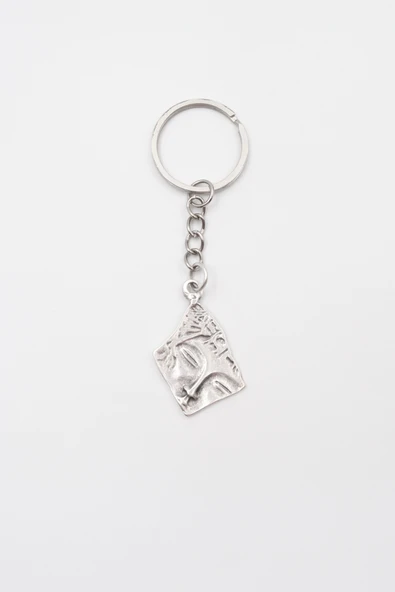 Yuyuyan Güzel Anahtarlık - Antik Gümüş Kaplama - Kadın Erkek