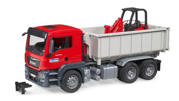 Bruder Man TGS Damperli Ayrılabilen Kamyon ve Schaffer Yükleyici 3767 - 6