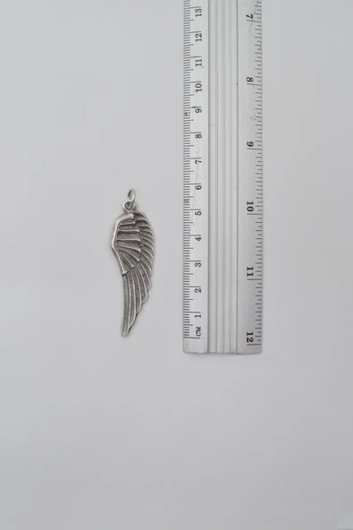 Melek Kanadı Anahtarlık - Antik Gümüş Kaplama - Kadın Erkek - 4