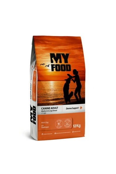 MY FOOD  Yetişkin Köpek Orta Ve Büyük Irk Kuru Maması Somonlu 12 Kg - 1