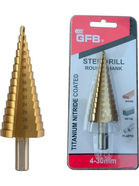 Gfb Kademeli Matkap Ucu 4-30mm 2422 ürün görseli