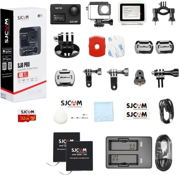 SJCAM Sj8pro Gerçek 4k60fps Aksiyon Kamerası - Resim 7