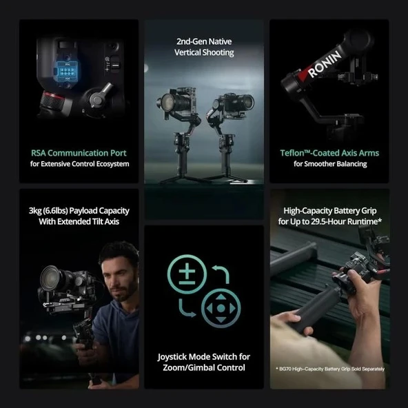 DJI RS 4 DSLR ve Aynasız Fotoğraf Makinesi - Resim 2